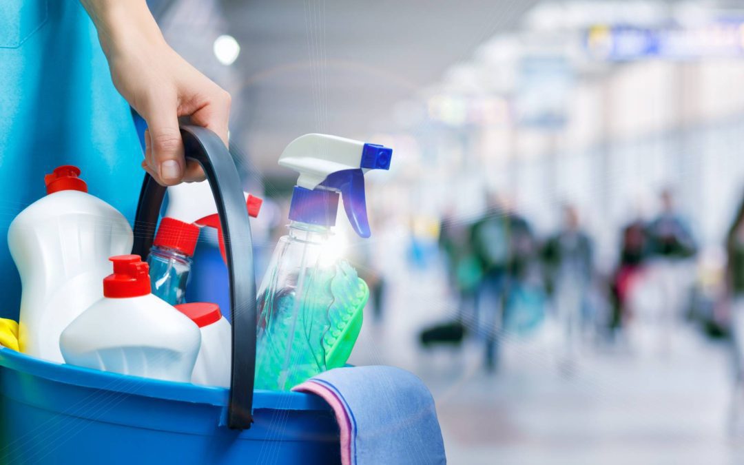 How to clean the main entrance, lobby and elevator effectively?