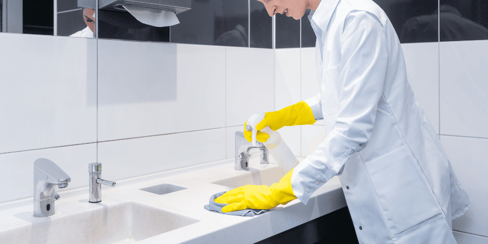 How-to-keep-your-commercial-bathrooms-spotless-sink-cleaning